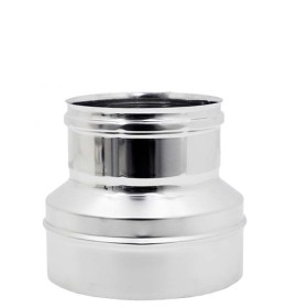 RIDUZIONE INOX PER TUBO CANNA FUMARIA MASCHIO M/F CM. 300x350