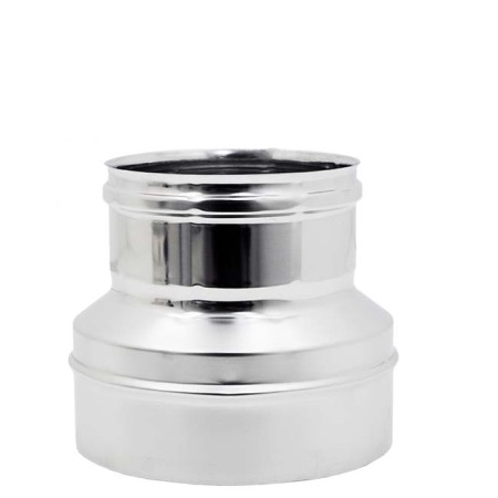 RIDUZIONE INOX PER TUBO CANNA FUMARIA MASCHIO M/F CM. 300x350