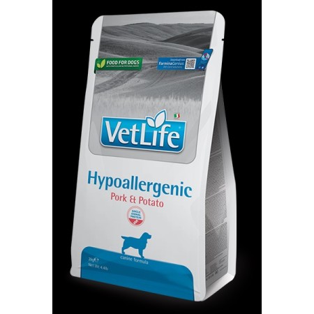 FARMINA VET LIFE CROCCANTINI PER CANI DOG HYPO PORK & POTATO KG. 2