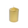 NATALUNA CANDELA NATALIZIA PILLAR COLORE ORO LACCATO CM. 10x15h.