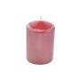 NATALUNA CANDELA NATALIZIA PILLAR COLORE ROSSO LACCATO CM. 10x15h.
