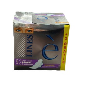LINES E' ASSORBENTE LUNGO CON ALI PACCO SCORTA PEZZO 9+2