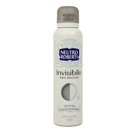 ROBERTS DEO SPRAY 150ML INVISIBLE