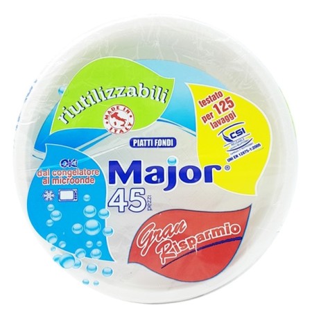 MAJOR PIATTO RIUTIL.45PZ FONDO