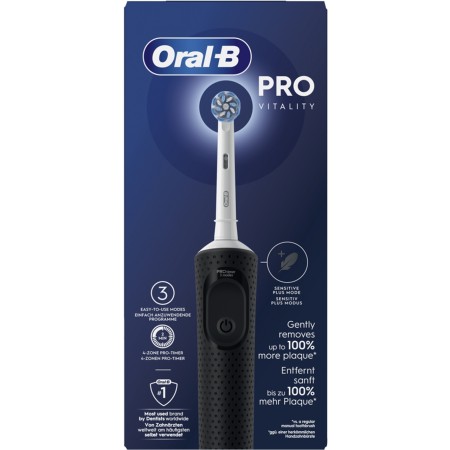 ORAL B SPAZZ.EL.D100 BLACK SENSITIVE