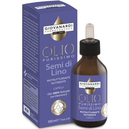 GIOVANARDI OLIO PURISSIMO SEMI DI LINO RISTRUTTURANTE NUTRIENTE CAPELLI 100 ML