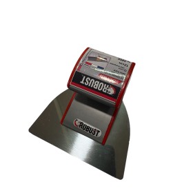 ROBUST SPATOLA LAMA PER STUCCO SILVER LISSE MANICO IN PVC E LAMA IN ACCIAIO INOX CM. 12