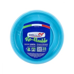 DOPLA COLOR AZZURRO TURCH.PIATTI PIANI 25PZ