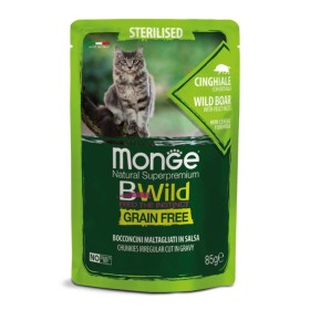 Monge Natural Super Premium Bwild Grain Free Formula Gatto Sterilizzato Cinghiale e ortaggi GR. 85