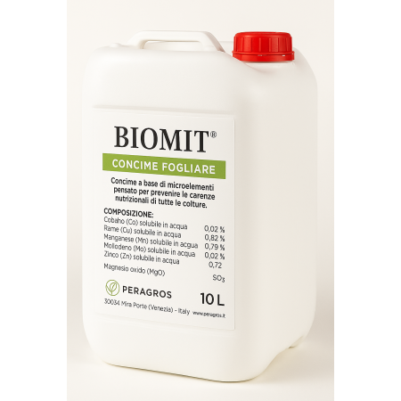 BIOMIT Biostimolante ai microelementi fogliare concimi per agricoltura bio lt. 10