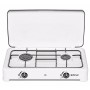 ITIMAT FORNELLO CUCINA A GAS GPL A 2 FUOCHI CON COPERCHIO  E KIT UGELLI PER METANO