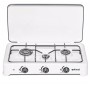 ITIMAT FORNELLO CUCINA A GAS GPL A 3 FUOCHI CON COPERCHIO  E KIT UGELLI PER METANO