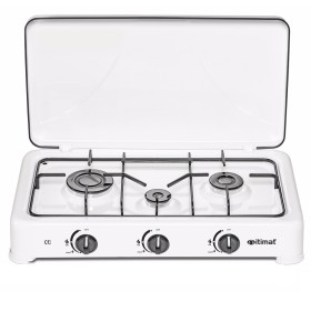 ITIMAT FORNELLO CUCINA A GAS GPL A 3 FUOCHI CON COPERCHIO  E KIT UGELLI PER METANO
