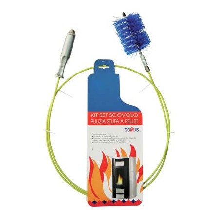 SCOVOLO KIT PULIZIA PER STUFA PELLET DOMUS MT. 2h. MM. 80