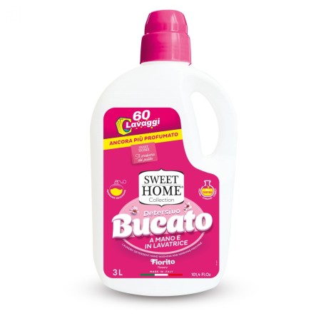 SWEET HOME DETERSIVO LAVATRICE LIQUIDO 60 LAVAGGI 3 LITRI FIORITO