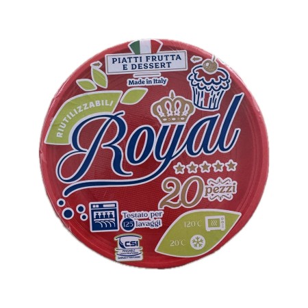 MAJOR ROSSO ROYAL PIATTI DESSERT 20PZ