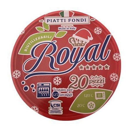 MAJOR ROSSO ROYAL PIATTI FONDI 20PZ