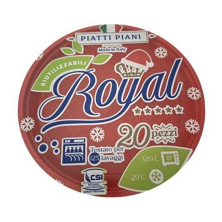 MAJOR ROSSO ROYAL PIATTI PIANI 20PZ