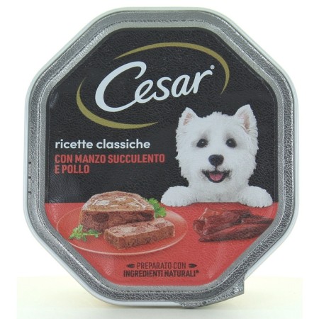 CESAR VASCHETTA PATE PER CANI CON MANZO E POLLO RICETTE CLASSICHE GR. 150