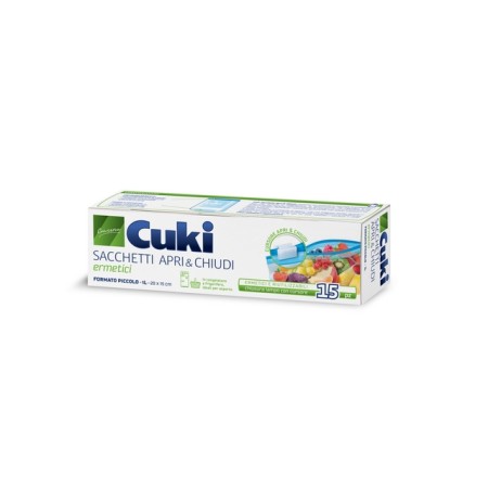 CUKI SACCHETTI APRI E CHIUDI 1LT 15PZ