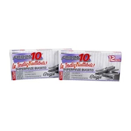 FATIGATI MOLLETTE 12PZ GRIGIO FORZA10