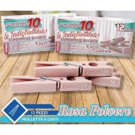 FATIGATI MOLLETTE 12PZ ROSA POLVERE FORZA10