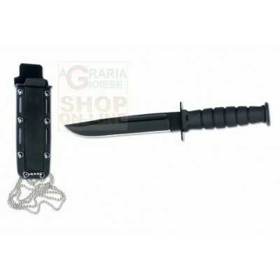 CROSSNAR KNIFE FIXED BLADE WITH FOFERO IN ABS COLOR BLACK CM. 15