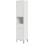 FERIDRAS COLONNA BAGNO PORTASCIUGAMANI IN NOBILIATO LACCATO BIANCO LINEA MONDO 2.0 CM. 40x35x183h.