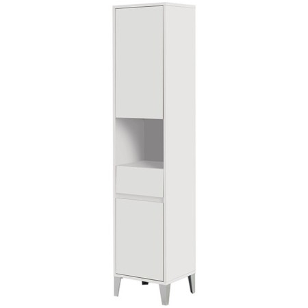 FERIDRAS COLONNA BAGNO PORTASCIUGAMANI IN NOBILIATO LACCATO BIANCO LINEA MONDO 2.0 CM. 40x35x183h.