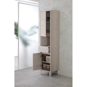 FERIDRAS COLONNA BAGNO PORTASCIUGAMANI IN NOBILIATO MELANICO ROVERE CHIARO LINEA MONDO 2.0 CM. 40x35x183h.
