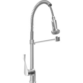 FERIDRAS MISCELATORE MONOCOMANDO LAVELLO CON MOLLA MANIGLIA LUNGA SERIE KITCHEN