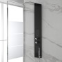 FERIDRAS PANNELLO DOCCIA MULTIFUNZIONE TOP SLIM NERA OPACO cm. 20x3x140h.