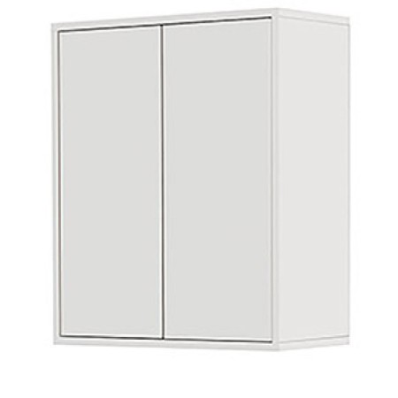 FERIDRAS PENSILE DOPPIO IN NOBILIATO LACCATO BIANCO LINEA MONDO2.0 CM. 60x30x72h.