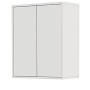 FERIDRAS PENSILE DOPPIO IN NOBILIATO LACCATO BIANCO LINEA MONDO2.0 CM. 60x30x72h.