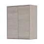 FERIDRAS PENSILE DOPPIO IN NOBILIATO MELANICO ROVERE CHIARO LINEA MONDO 2.0 CM. 60x30x72h.