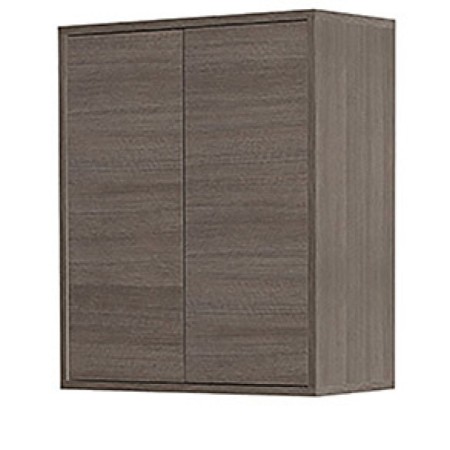 FERIDRAS PENSILE DOPPIO IN NOBILIATO MELANICO ROVERE SCURO LINEA MONDO 2.0 CM. 60x30x72h.