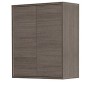 FERIDRAS PENSILE DOPPIO IN NOBILIATO MELANICO ROVERE SCURO LINEA MONDO 2.0 CM. 60x30x72h.