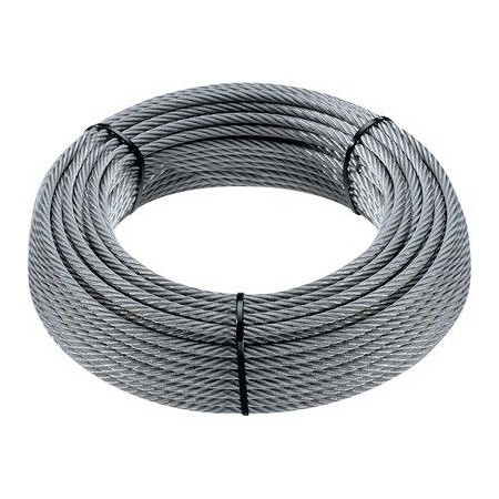 ROTOLO DI FUNE IN ACCIAIO ZINCATA MINIROLL DIAMETRO MM. 8 MT. 25