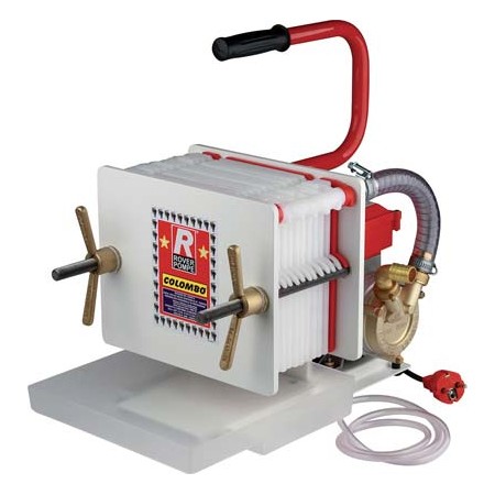 ROVER GRUPPO FILTRANTE ENOLOGICO COLOMBO 12 VOLT 230 WATT 340 LT/H 350/500 PIASTRE 12 CM 20X20