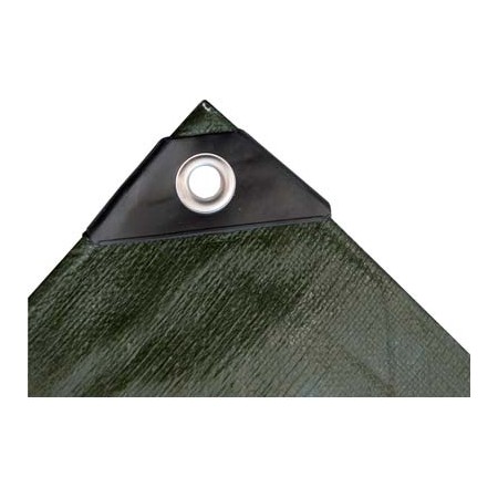TELO OCCHIELLATO PE PESANTE IN POLIETILENE VERDE WORKIT GR/MQ 180 MT. 8x10