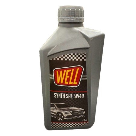WELL SYNTH SAE 5W40 OLIO PER MOTORE DIESEL BENZINA GPL E METANO LT. 1