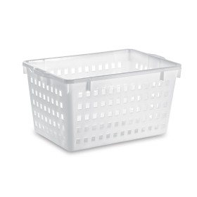 CESTA DEL PANE FORATA BIANCA CM. 63x45x35