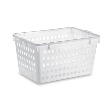 CESTA DEL PANE FORATA BIANCA CM. 63x45x35
