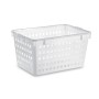 CESTA DEL PANE FORATA BIANCA CM. 63x45x35