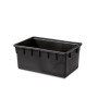 CONTENITORE RETTANGOLARE NERO PORTATUTTO PORTALEGNA LT. 250 cm 94x63x57h