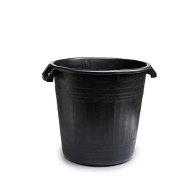 STEFANPLAST BIGONGIO MASTELLO NERO IN PLASTICA CON 2 MANICI cm. 45x48h.