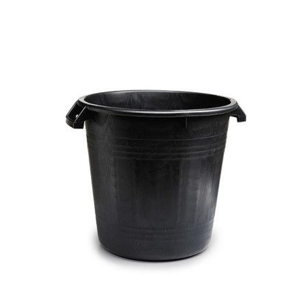 STEFANPLAST BIGONGIO MASTELLO NERO IN PLASTICA CON 2 MANICI cm. 45x48h.
