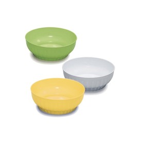 STEFANPLAST INSALATIERA COSTOLATA IN PLASTICA COLORI ASSORTITI CM. 24