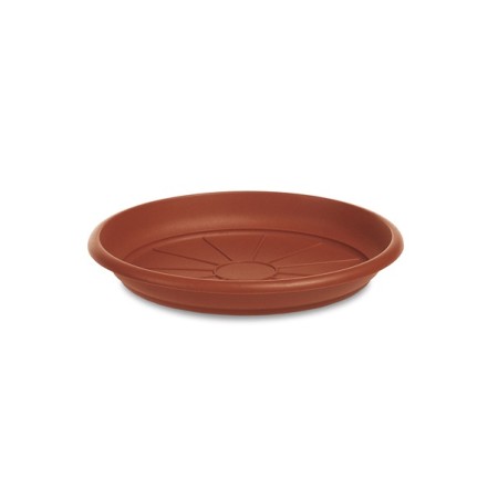 STEFANPLAST SOTTOVASO TONDO IN PLASTICA MEDITERRANEO TERRACOTTA cm. 30
