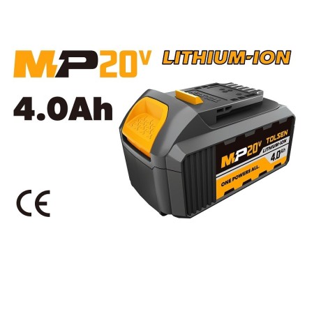 TOLSEN BATTERIA PER ELETTROUTENSILI   LITHIUM 20V 4,0 Ah